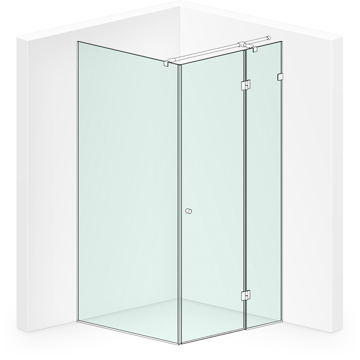 BORUSSIA кутова душова кабіна